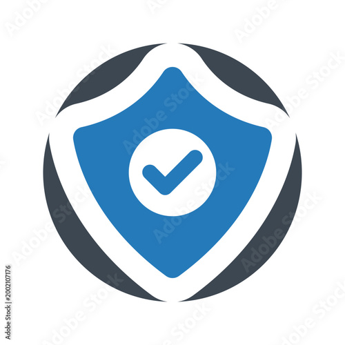 Shield with check mark icon