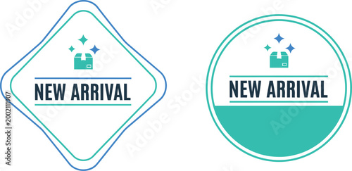 Modern New Arrival Badge Icons for Online Store Promotions and Marketing Campaigns