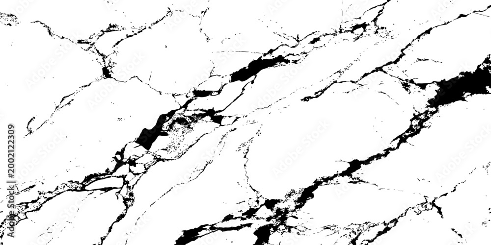 Obraz premium Cracked Marble Texture: An elegant depiction of cracked marble, showcasing a symphony of contrasting veins and textures. the detail highlights the inherent beauty of natural stone.