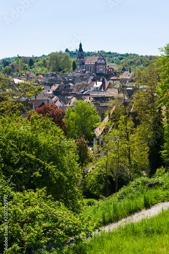 Blick auf die Stadt Ettenheim im Ortenaukreis, Baden-Württ.