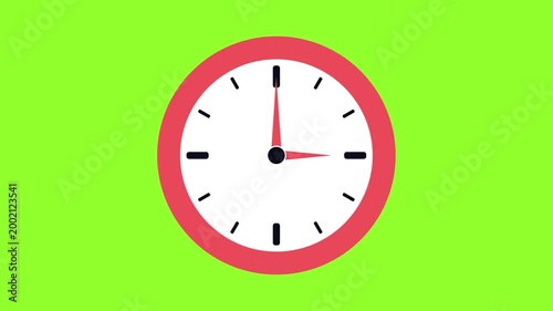 15 minute fast clock time watch countdown and motion design video
