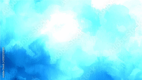 Vector Abstract artistic ethereal watercolor painting serene blue hues, evoking a sense of tranquility and calmness.