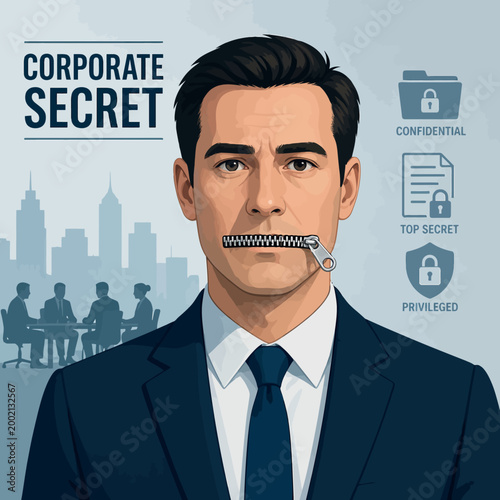 Vsai business executive keeping corporate secret, silent about classified information