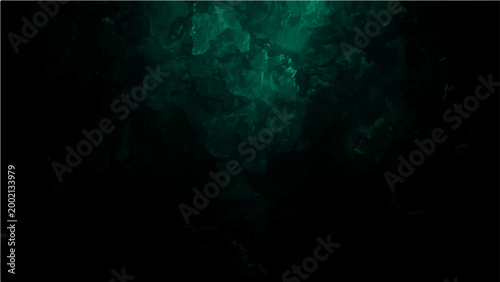 Vector Mysterious underwater nebula swirling in inky darkness, evocative surreal alien world or deep ocean exploration. 