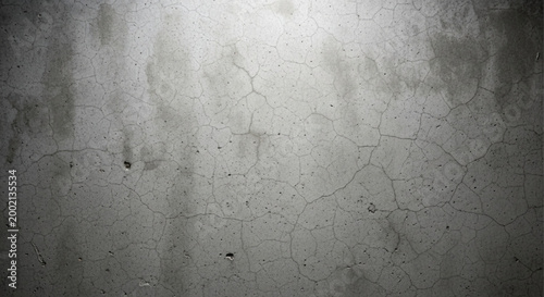 Cracked concrete wall texture with natural wear