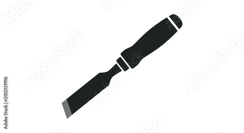 chisel silhouette on white background high quality professional detailed modern elegant