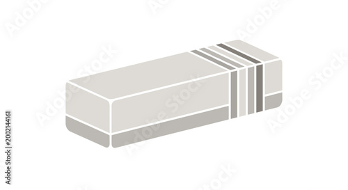 Minimalist illustration of a rectangular object, possibly a nail buffer, cleansing bar, or a compact beauty item, for personal care.