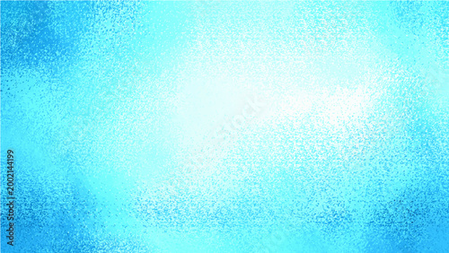 Abstract Vector watercolor wash in shades of turquoise, blending into gradient azure and cyan tones on textured paper.