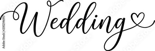 Elegant calligraphic vector illustration graphic design for wedding ceremony readings and invitations