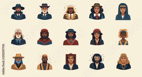 set of women in different poses