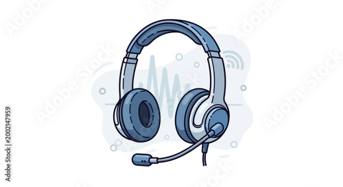 headphones isolated on white background