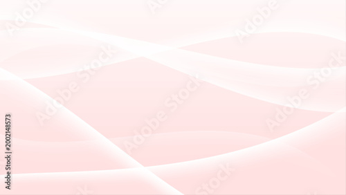 ピンクのグラデーション波状抽象背景デザイン素材