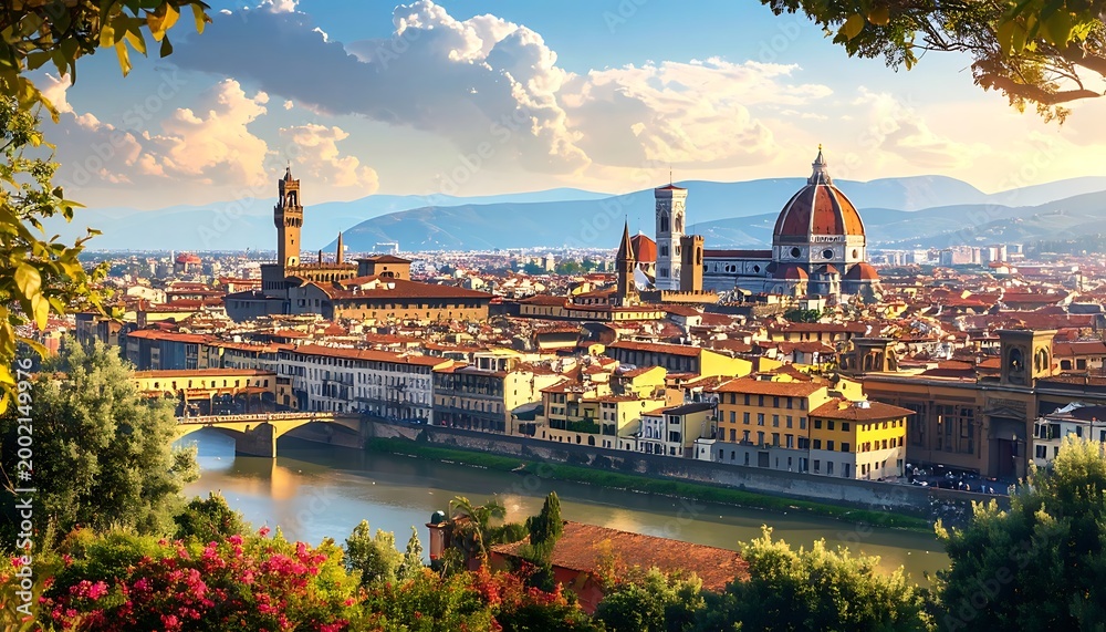 Fototapeta premium Italian cityscape vista (1)