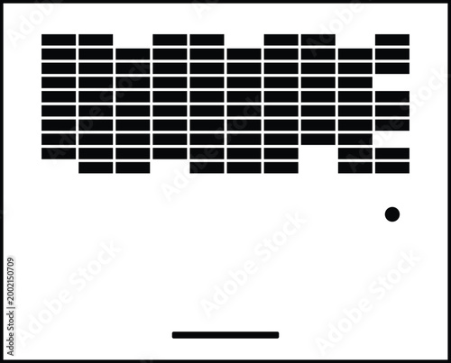 Brick breakerGlyph Icon Design For Personal And Commercial Use