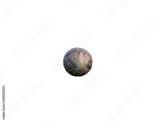 One Soccer Ball With a Transparent Background