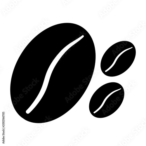Coffe Bean Icon, Simple Icon Vector Design, best used for presentation, application, web and banner	