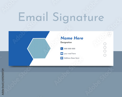 Simple email signature design