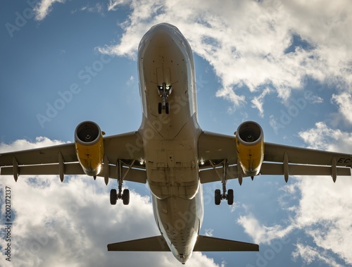 airplane in the sky