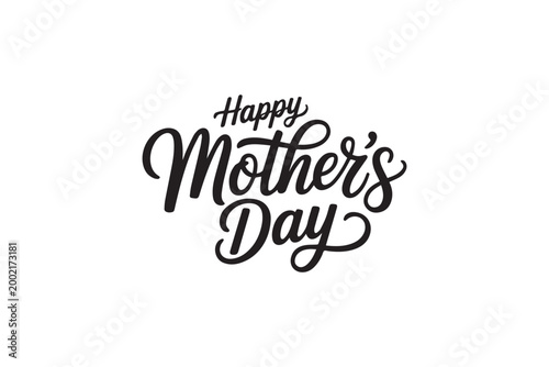 Happy Mother’s Day Elegant Calligraphy Typography