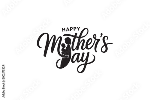 Happy Mother’s Day Elegant Calligraphy Typography