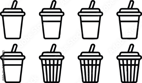 cup silhouette collection disposable drink cup ribbed and smooth