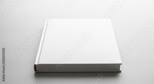 Blank book cover mockup realistic presentation for book design and publishing