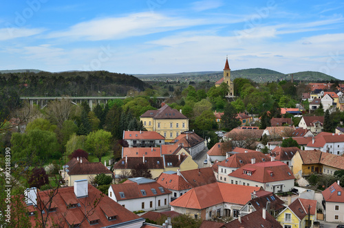 Fotografie Panoramic view of Veszprem city and St