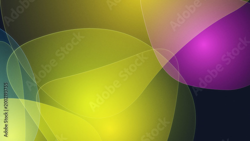 Abstract Blue Neon gradient background texture, grainy with minimalist organic glowing fluid forms.