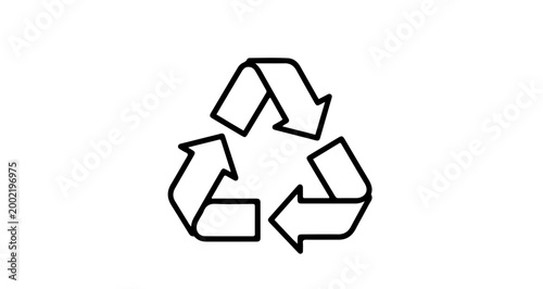 Recycle symbol icon vector illustration