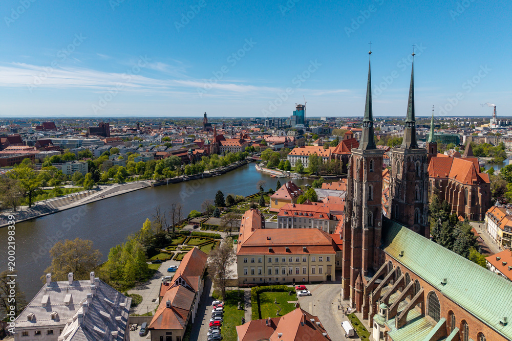 Fototapeta premium Ostrow Tumski in Wrocław, Poland