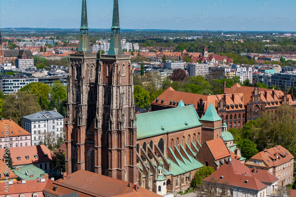 Fototapeta premium Ostrów Tumski, Wrocław, Polska