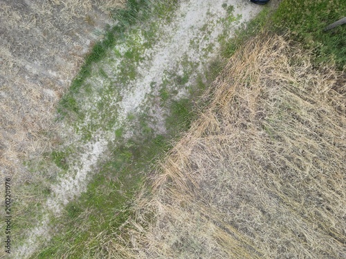 Textures of the land in rural Iowa showing the different textures. 