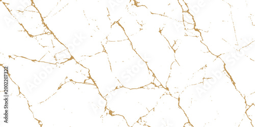 Cuadro en lienzo Polished white marble surface texture with delicate golden brown veins for archi