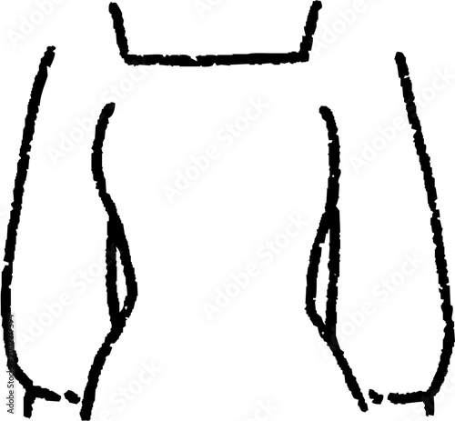 Square Neck Wedding Dress Minimal SVG
