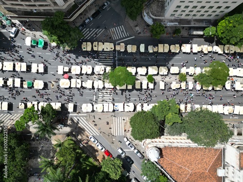 Imagens Aereas Feira Hippie de BH (Feira de Artes, Artesanato e Produtores de Variedades) Belo Horizonte