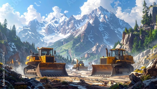 Mountain earth movers