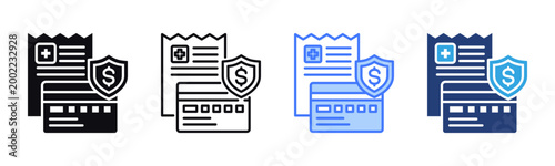 Payment icon sheet multiple style collection