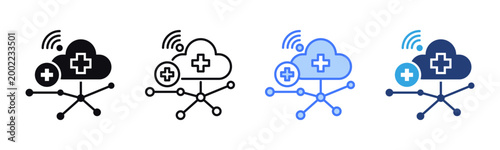 Connectivity icon sheet multiple style collection