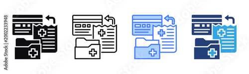 Refund icon sheet multiple style collection