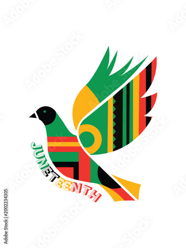 Juneteenth Freedom Bird – African American Culture and Liberation Artwork