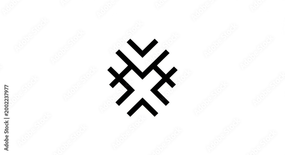 Obraz premium Abstract Geometric Symbol.