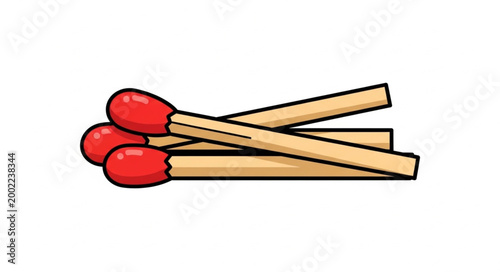 Pile of Red Tipped Matches.