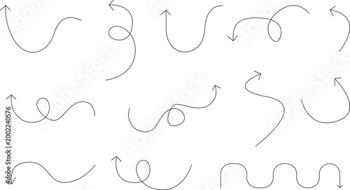 Arrows set vector