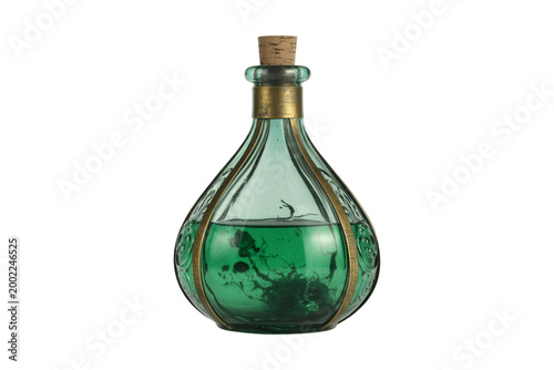 Mystical Potion Flask Cartoon Vector Isolated on Transparent Background