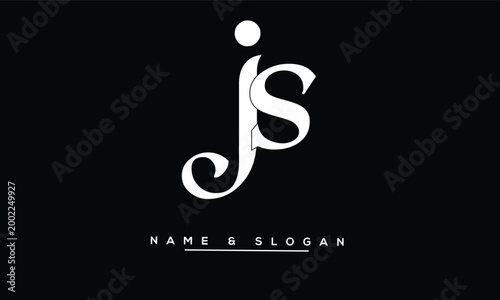 JS, SJ Abstract Letters Logo Monogram