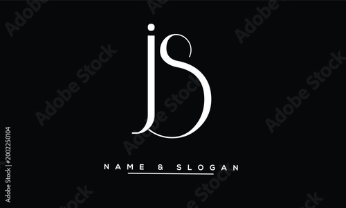 JS, SJ Abstract Letters Logo Monogram