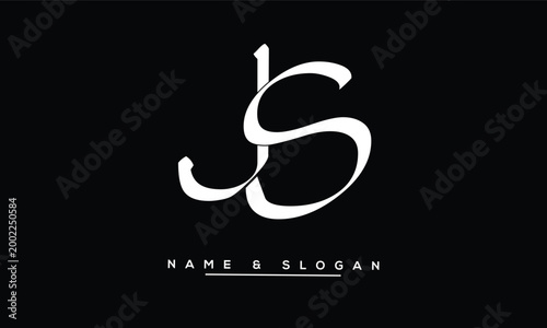 JS, SJ Abstract Letters Logo Monogram