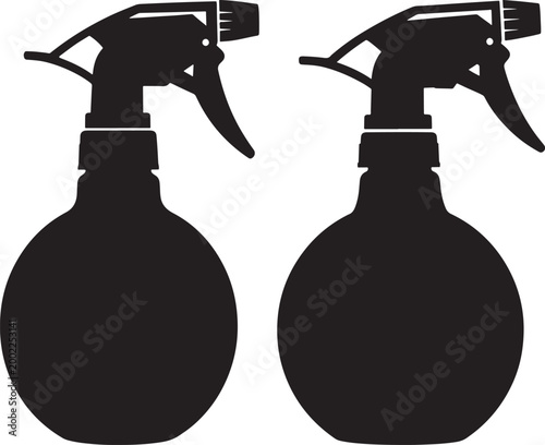 Spray bottle for cleaning liquids and household solutions.