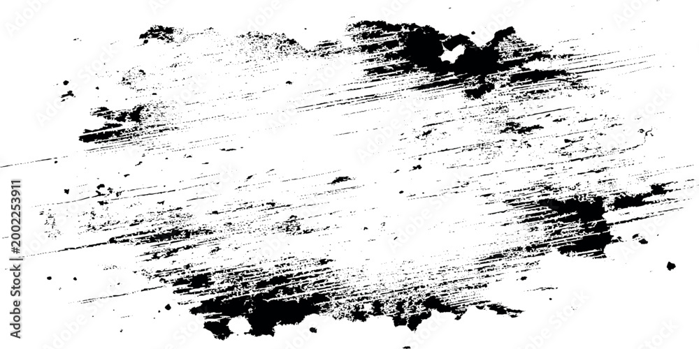 Fototapeta premium Grunge texture with black smudges and scratches on white background for design and artistic projects