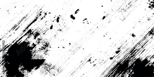 Foto Black grunge texture with white background and diagonal scratches